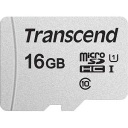 Transcend Premium 300S Carte microSDHC 16 GB Class 10, UHS-I, UHS-Class 1 avec adaptateur SD