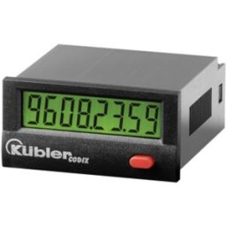 Compteur horaire électronique LCD 9999h59m59s/ 9999999.9s dimensions 45 x 22 mm Kübler Group Codix 135