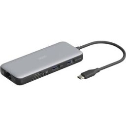 Digitus Station daccueil USB-C® DA-70914 avec fonction de chargement, lecteur de cartes intégré, alimentation USB-C®