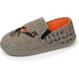 Isotoner - Chaussons mocassins Enfant moto Kaki chiné kaki chiné 33 Garçon