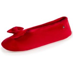 Isotoner - Chaussons ballerines Femme Grand Nœud Rouge rouge 39/40 Femme