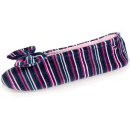 Isotoner - Chaussons ballerines Femme Rayures Bleues rayuresbleues 39/40 Femme