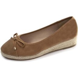 Isotoner - Ballerines Femme corde talon compensé Camel camel 38 Femme
