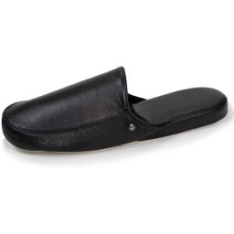 Isotoner - Chausson mules cuir Homme Noir noir 45 Homme