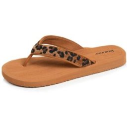 Isotoner - Tongs Femme yoga jungle Marron/Léopard marron/léopard 39 Femme