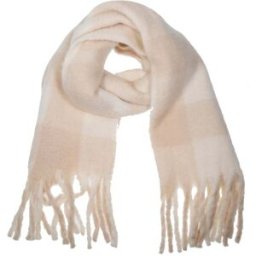 Isotoner - Echarpe plaid Femme avec franges Crème crème/beige Tailleunique Femme