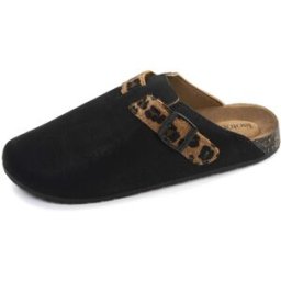 Isotoner - Mules Sabots Femme Noir Léopard noir/léopard 38 Femme