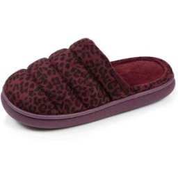 Isotoner - Chaussons mules Femme BLOUP Léopard bordeaux léopard bordeaux 36 Femme