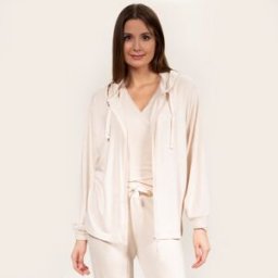 Isotoner - Sweat-shirt à capuche Femme Beige beige M/L Femme