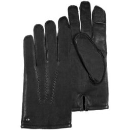Isotoner - Gants cuir Homme Noir 3 baguettes noir 9.5 Homme