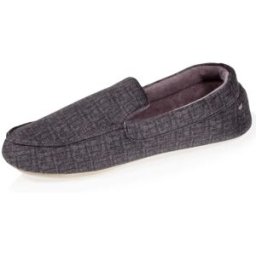 Isotoner - Chaussons mocassins Homme semelle souple Gris gris anthracite 44 Homme