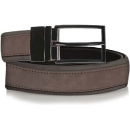 Isotoner - Ceinture Homme Bicolore Noir/Marron en cuir noir/marron 100cm Homme
