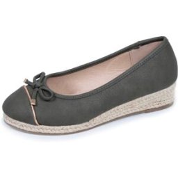 Isotoner - Ballerines Femme corde talon compensé Kaki kaki 37 Femme