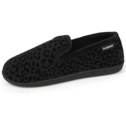 Isotoner - Chaussons charentaises Femme Noir Léopard noir 36 Femme