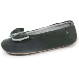 Isotoner - Chaussons ballerines Femme Double nœud Sauge sauge 37 Femme