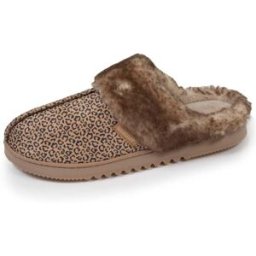 Isotoner - Chaussons mules Femme Léopard Beige léopard 39 Femme
