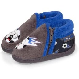 Isotoner - Chaussons bottillons zip Bébé Foot Gris gris 27 Bébé garçon