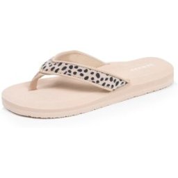 Isotoner - Tongs Femme yoga jungle Léopard beige léopard beige 37 Femme