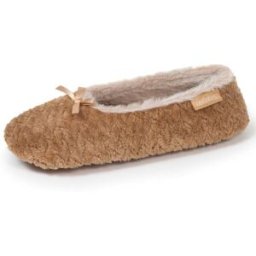 Isotoner - Chaussons ballerines texturés Femme Camel camel 39/40 Femme