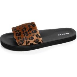 Isotoner - Mules Femme moulées Léopard/Noir léopard/noir 41 Femme