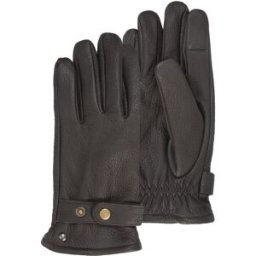 Isotoner - Gants cuir Homme Marron patte de resserrage marron 8 Homme