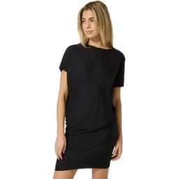 Super.natural Robe à Manches Courtes Yoga Bio Loose Fit Jet Black M Femme