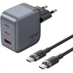 Vention Chargeur Mural Fjah0-eu Usb-c/a/hdmi Gan 60w/5w/4k@ Usb-a Et Usb-c 60hz Gray One Size unisex