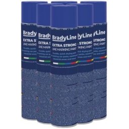 Kit de 6 aérosols de peinture extra forte BradyLine