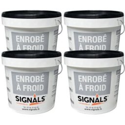 Lot de seaux Enrobé à froid SignalRoute 25 kg noir