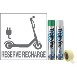 Kit Aérosol Pochoir Recharge trottinette électrique