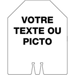 Support pour cône PVC Recto/verso personnalisable