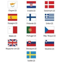 Drapeaux pays européen