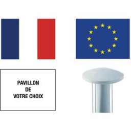 Kit 3 mâts et 3 pavillons