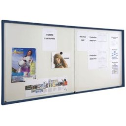 Vitrines millénium coulissantes Alu Laqué