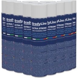 Kit de 12 aérosols de peinture extra forte BradyLine