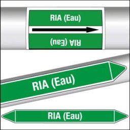 Marqueurs de tuyauterie CLP RIA (Eau)