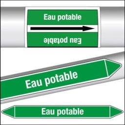 Marqueurs de tuyauterie CLP Eau potable