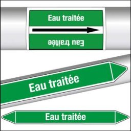 Marqueurs de tuyauterie CLP Eau traitée