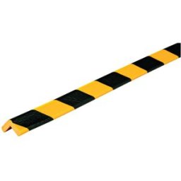Amortisseur 1 ou 5 m profil J angle droit Jaune/Noir