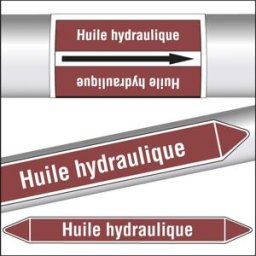 Marqueurs de tuyauterie CLP Huile hydraulique