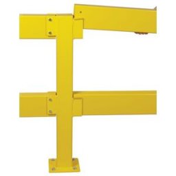 Poteau pour barrière de sécurité à emboîter