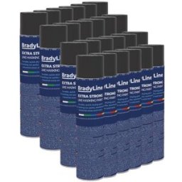 Kit de 24 aérosols de peinture extra forte BradyLine