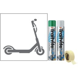 Kit Aérosols et Pochoir Trottinette