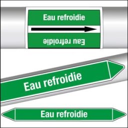 Marqueurs de tuyauterie CLP Eau refroidie