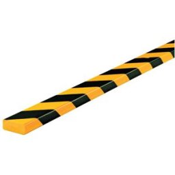 Amortisseur 1 ou 5 m profil D rectangulaire Jaune/Noir