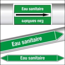 Marqueurs de tuyauterie CLP Eau sanitaire