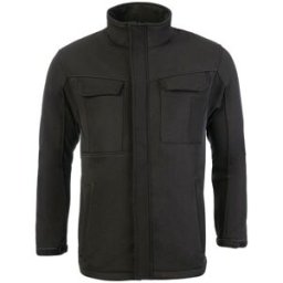 Veste Softshell coupe vent respirant et déperlant noir