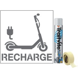 Kit Aérosols et Pochoir Recharge trottinette électrique