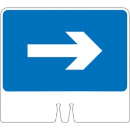 Support pour cône PVC recto/verso Standard