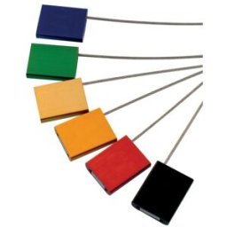Lot de 5 scellés aluminium avec câble métal